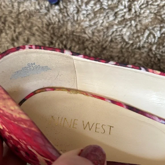 Nine West Multicolor Floral Heels - Picture 4 of 4